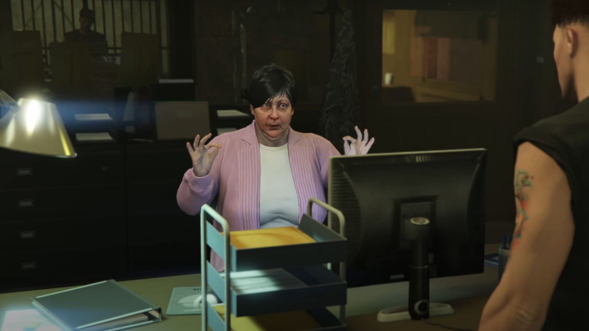 Maude Eccles from GTA 5 story mode in the 2024 GTA Online Summer Update (Image via Rockstar Games)